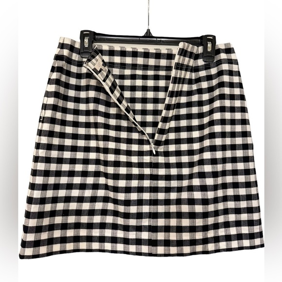 Loft Gingham Print Mini Skirt size 4 - Picture 6 of 8